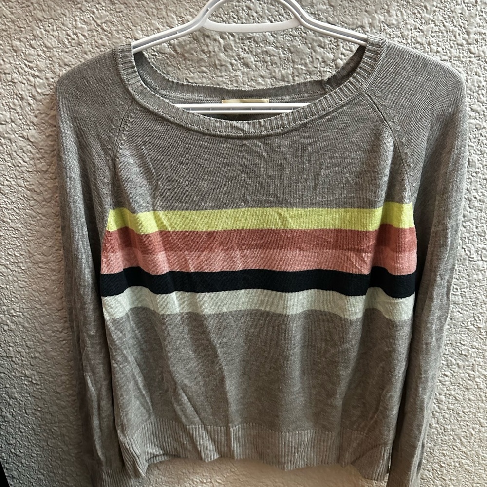 Rag Poets Lightweight Grey Sweater